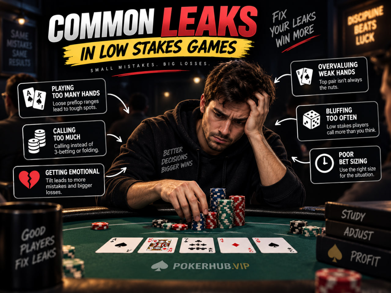 Common Leaks in Low Stakes Games